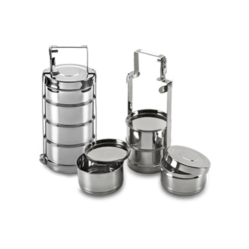 Stainless Steel Tiffin Carriers – Multi-Tier Food Storage & Transport Containers for Catering, Hotels & Restaurants